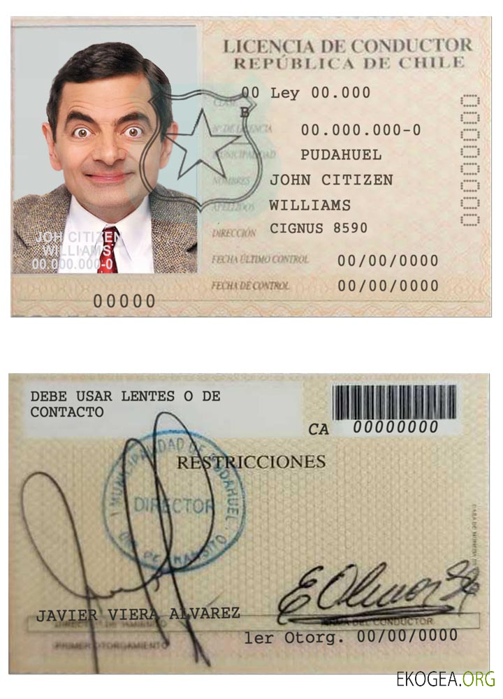 Chile licencia de conductor